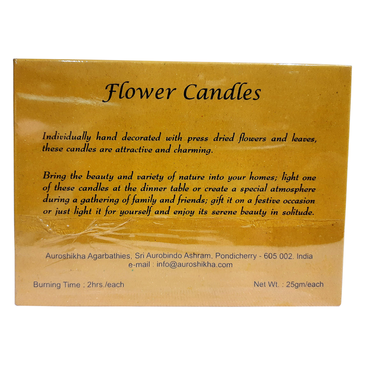 Buy Dried Flower Candles Online In India -  India