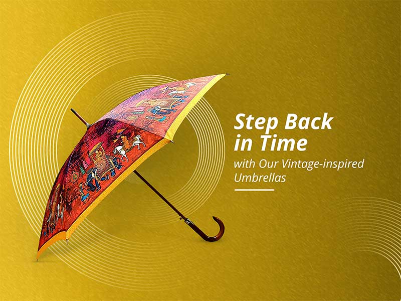 Step Back in Time with Our Vintage-inspired Umbrellas: Your Search Ends Here