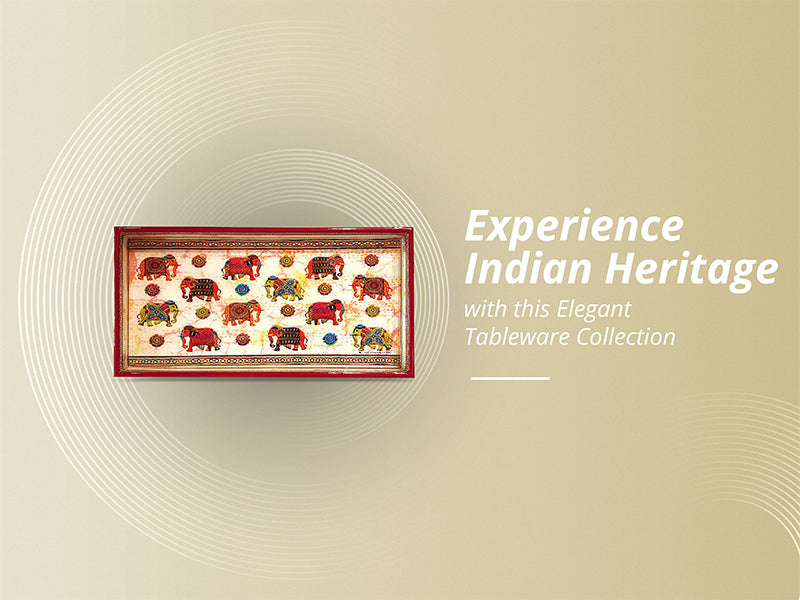 Experience Indian Heritage With This Elegant Tableware Collection