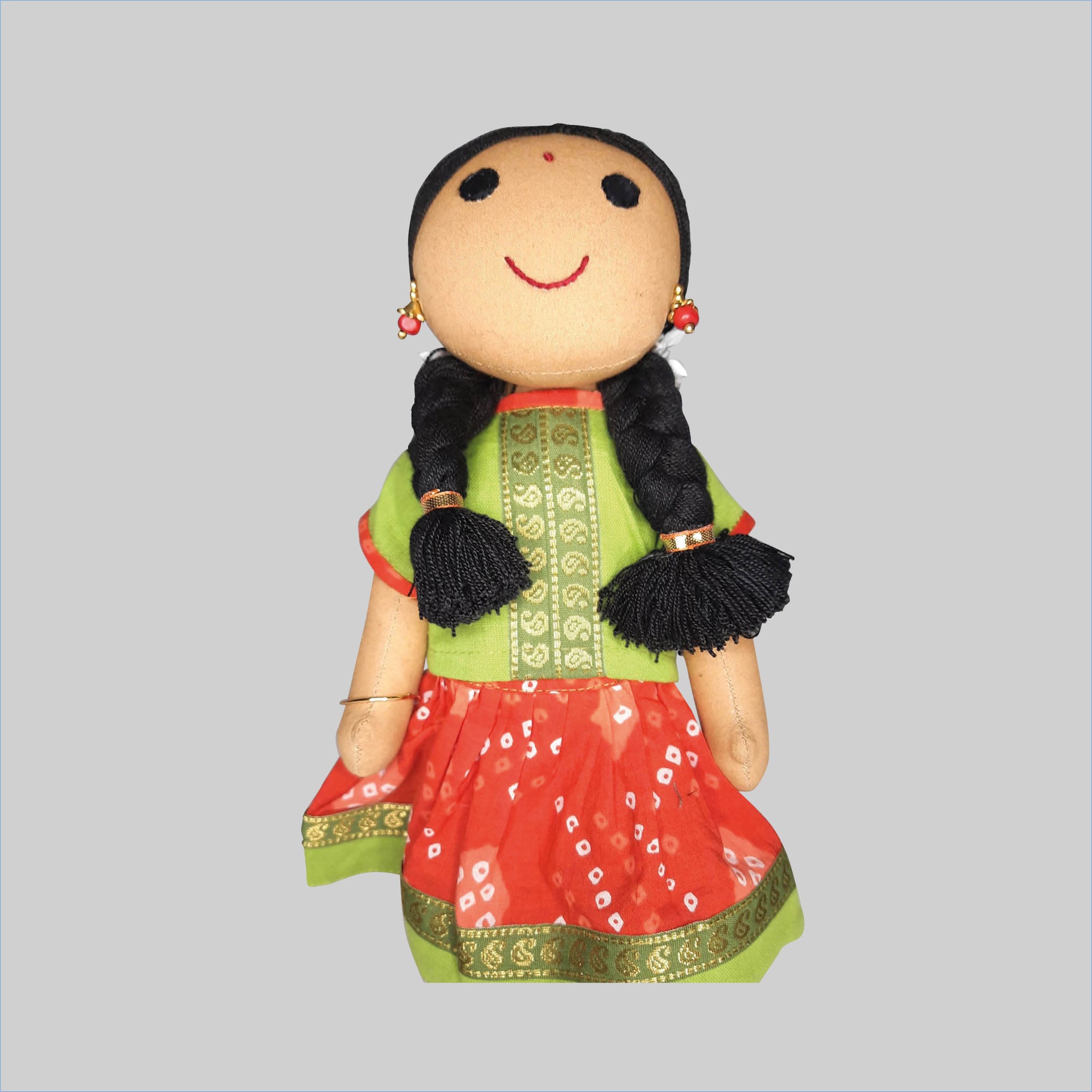Kanmani Doll in Skirt Blouse 10 in (Assorted Colours)