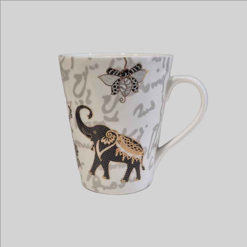 Royal Elephant Coffee Mug with Gold Foiling 340 ml