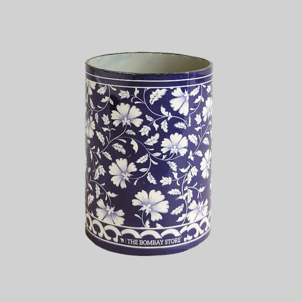 Blue Pottery Pen Stand