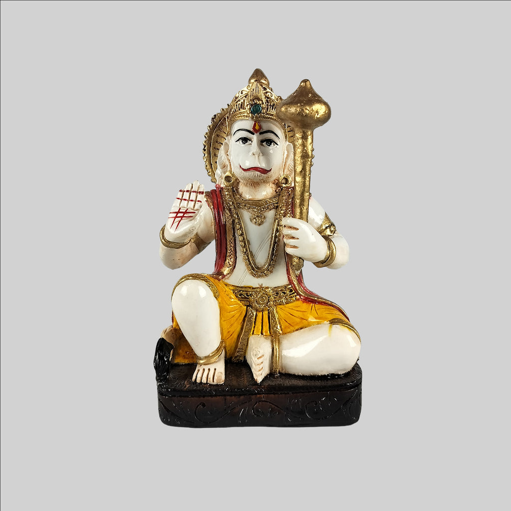 Resin Handpainted Hanuman 6 in