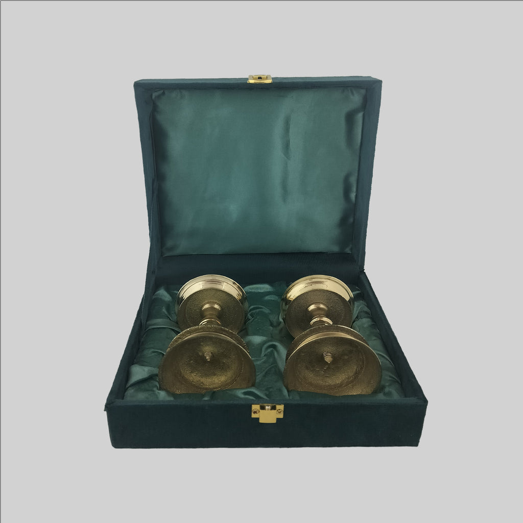 Brass Kerala Style Lamp 5.5 in (S/2)