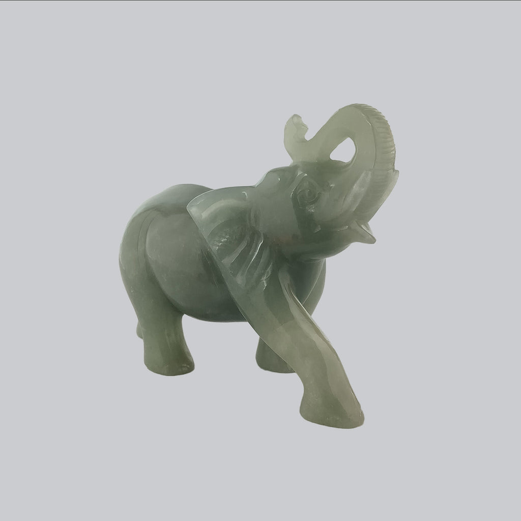 Green Aventurine Stone Elephant 1.5 kg