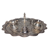 Afbeelding in Gallery-weergave laden, Silver Big Puja Thali (Set of 6 pcs)