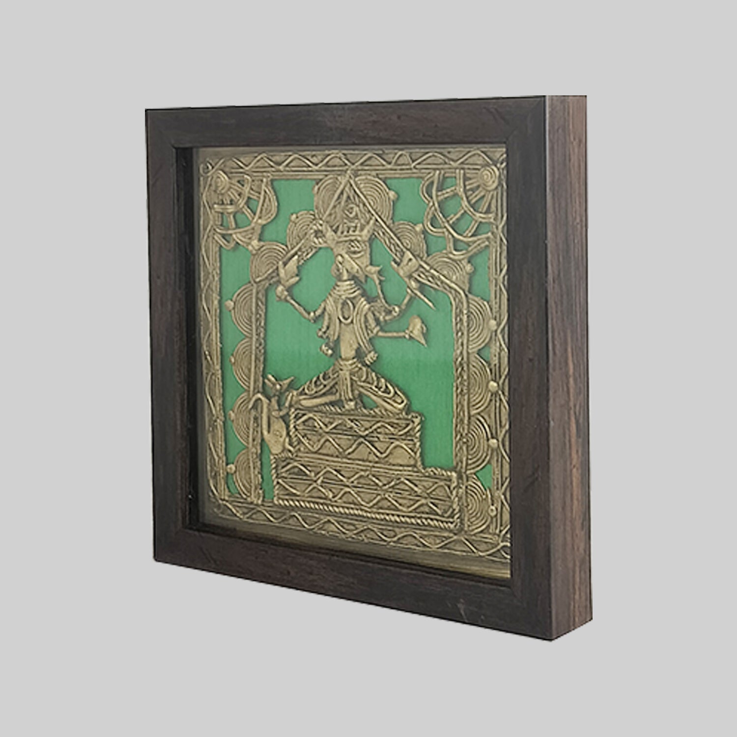 Bastar Frame The Bombay Store Bastar Art Ganesha Frame 6.5 in x 6.5 in