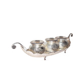 Afbeelding in Gallery-weergave laden, Silver Tray with Dabi (Set of 4 pcs)
