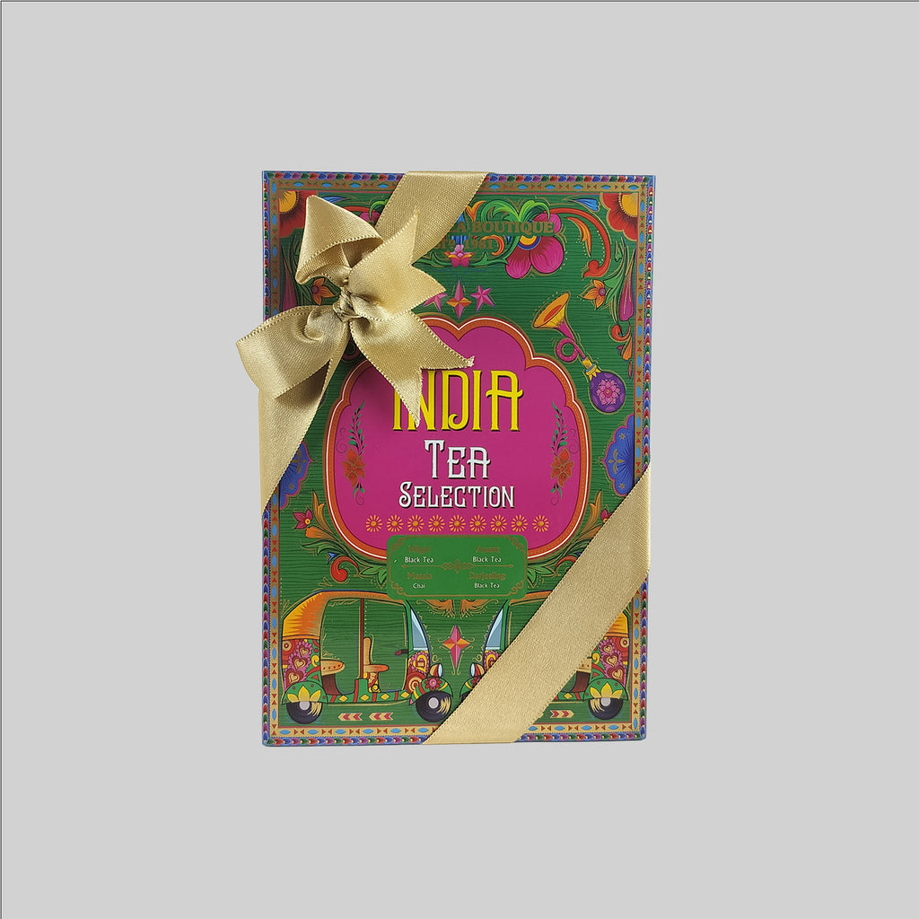 Tea India Selection Kangra Black, Assam Black, Darjeeling Black, Nilgiri Black 200 gm each (S/4)