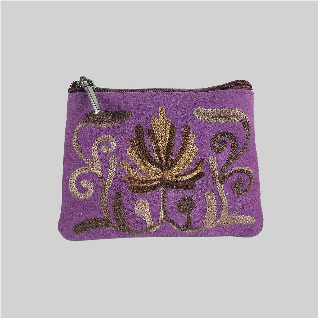 Suede Coin Pouch