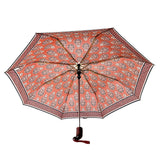 गैलरी व्यूवर में इमेज लोड करें, Ajrakh Maroon Digital Printed Umbrella (3-Fold)