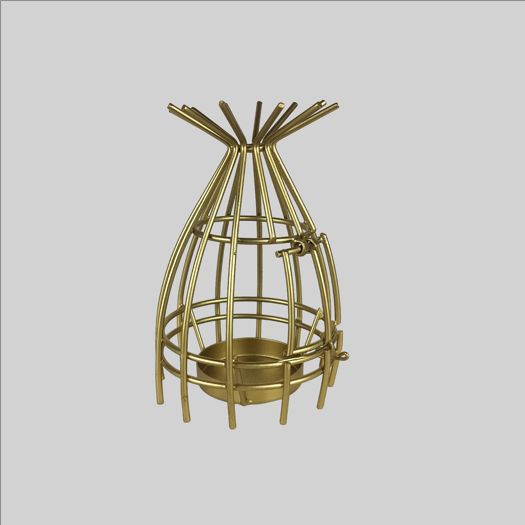 Golden Cage Design T-Lite Holder 6 in