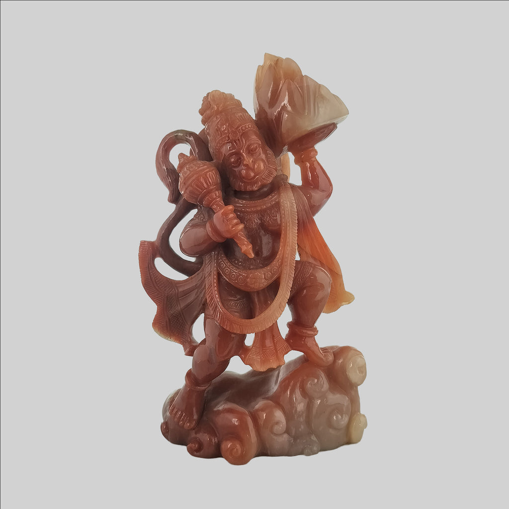 Red Quartz Stone Hanuman 1.53 kg