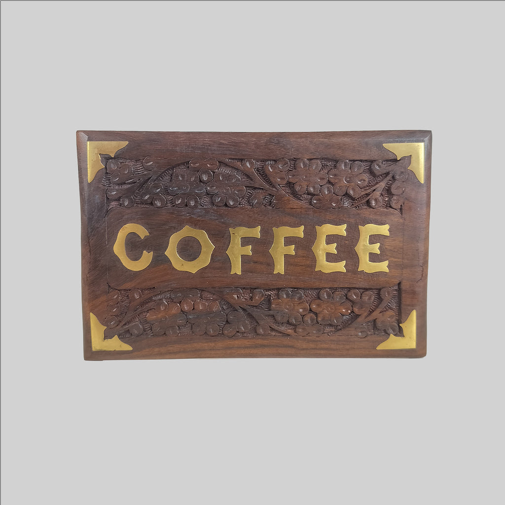 Coffee Roasted Beans in Wooden Box 100 gm