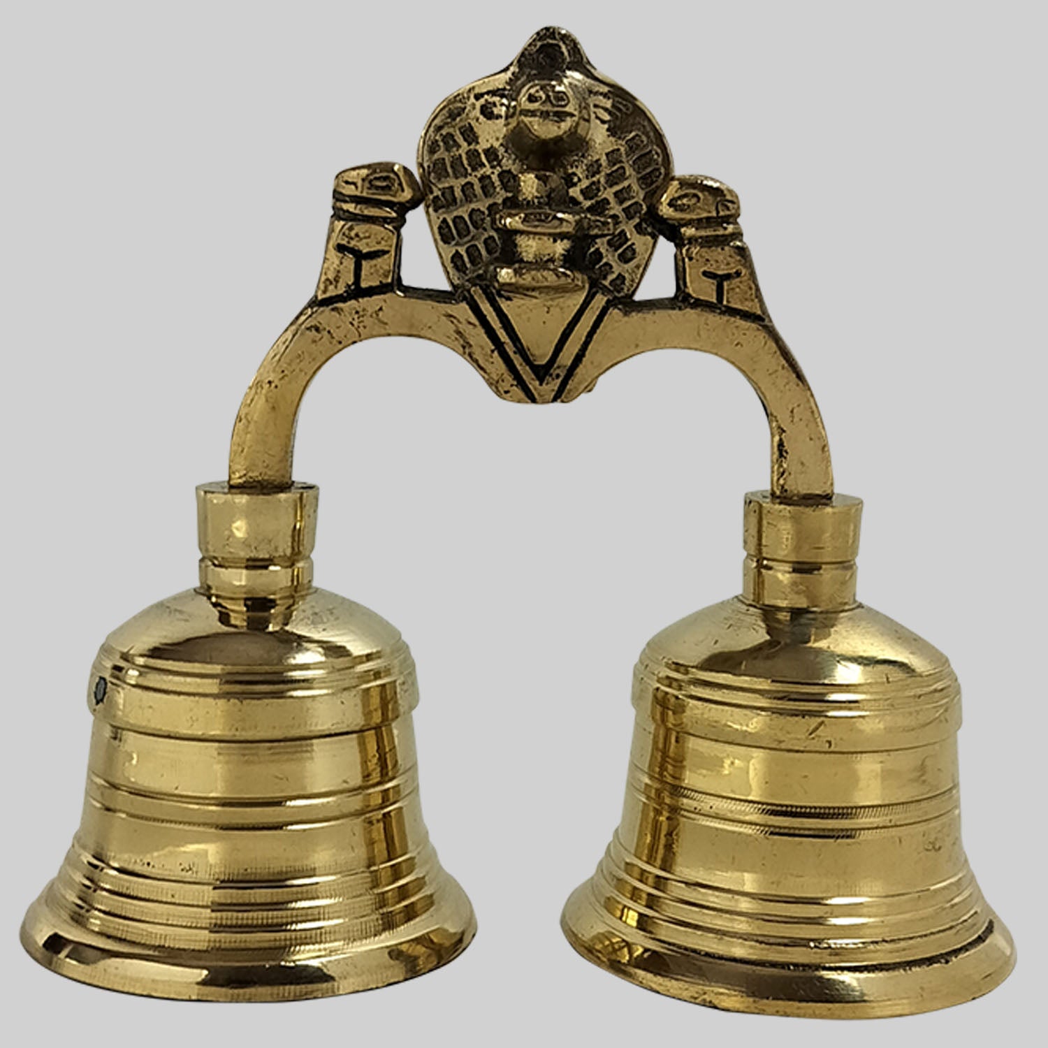 2 Inch Bell The Bombay Store Brass Double Bell 5 in x 5 in