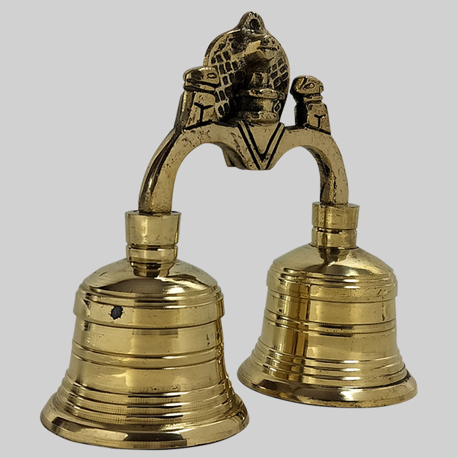 2 Inch Bell The Bombay Store Brass Double Bell 5 in x 5 in