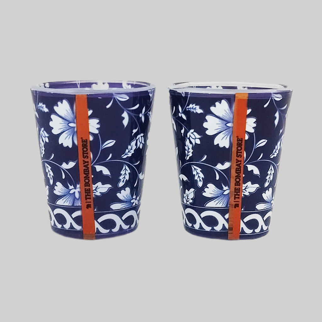 Blue Pottery Shot Glasses Set of 2 (30 ml each)
