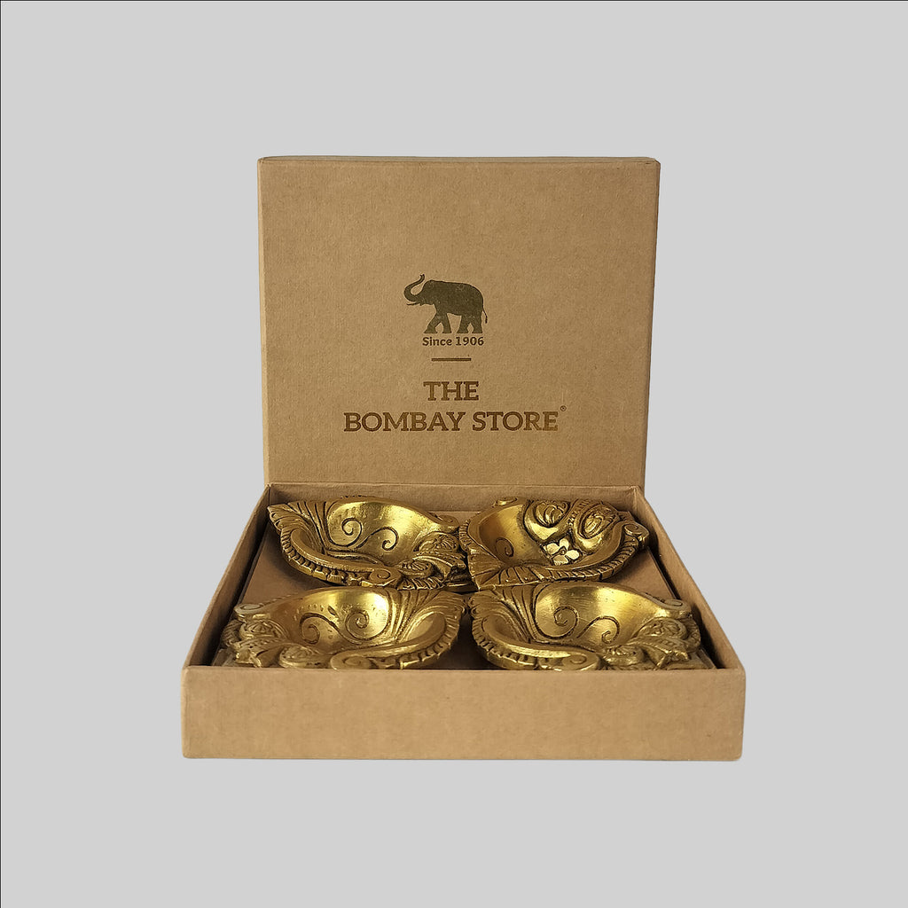 Brass Deepak Heart 3.75 in x 1 in (S/4)