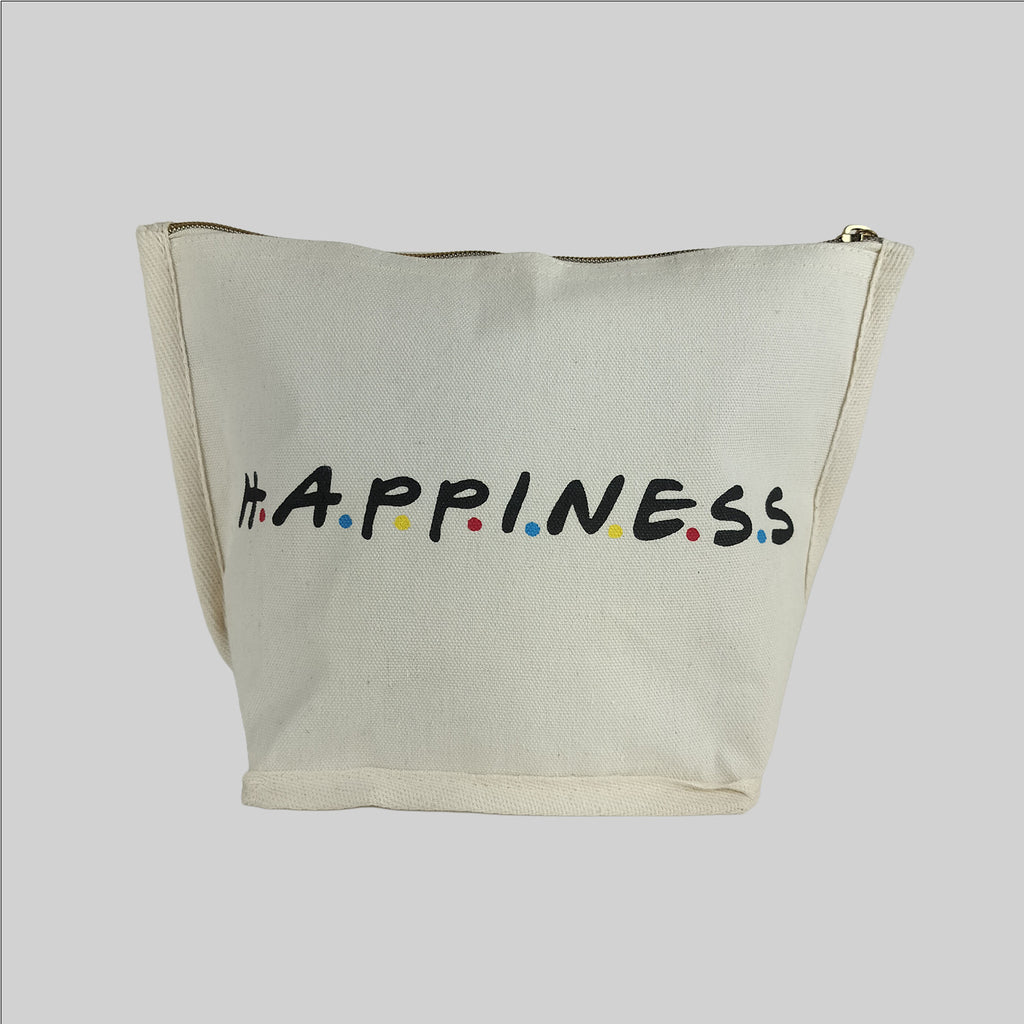 Happiness Canvas Utility Pouch