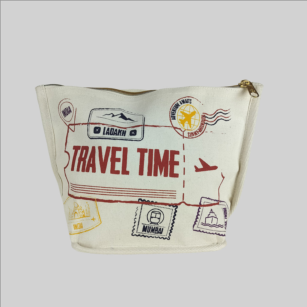 Travel Time Canvas Utility Pouch