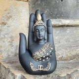 Load image into Gallery viewer, Resin Buddha in Palm 7 in