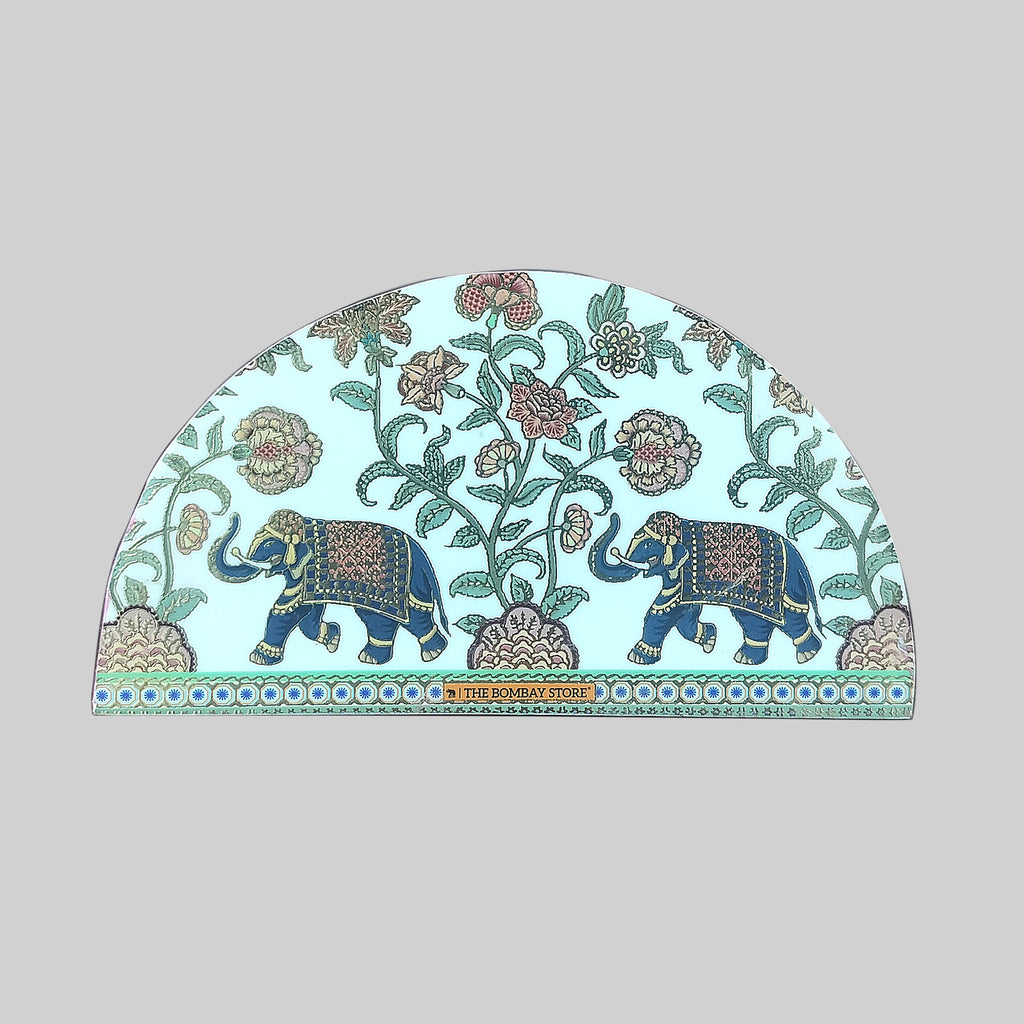 Elephant Floral Gold Foiled Napkin Holder