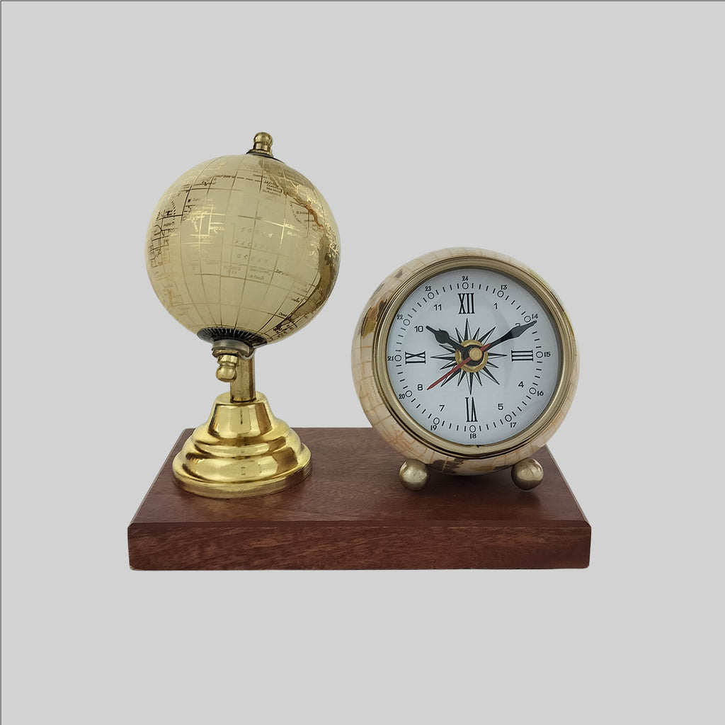 Globe with Table Clock 3 in