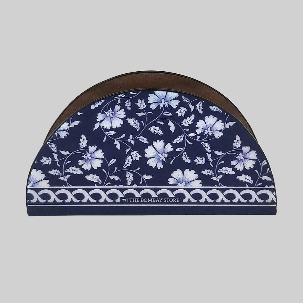 Blue Pottery Napkin Holder