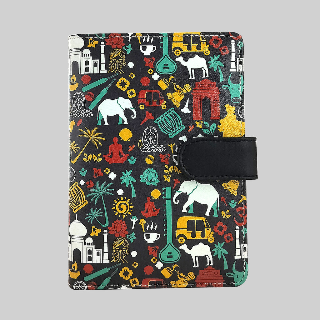 India Doodle Passport Holder