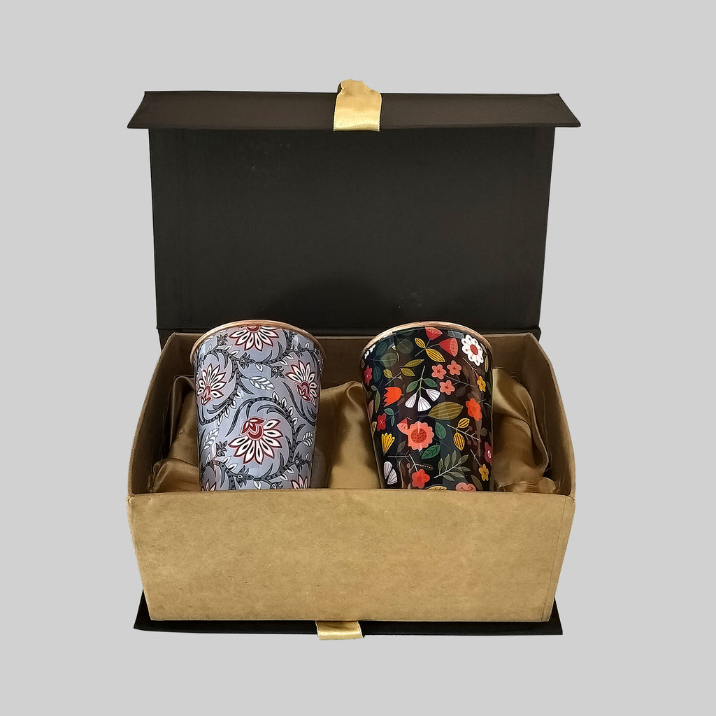 Copper Glasses in Gift Box 450 ml each (Set of 2)
