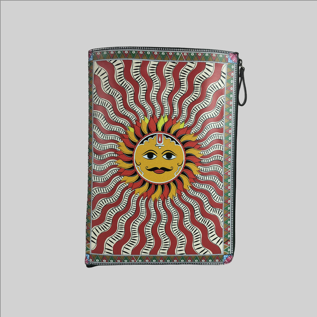 Madhubani Sun Zip File Folder