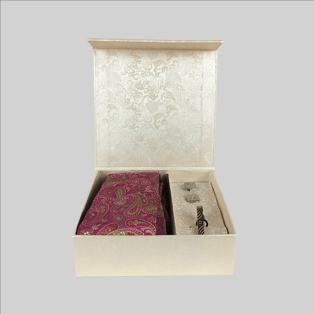 Brocade Tie, Cufflink & Tiepin Gift Set - Assorted Design (S/3)