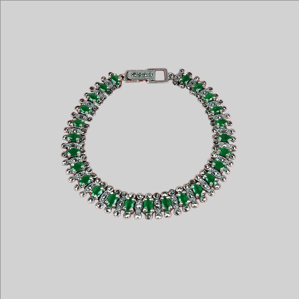 Marka Stone Silver Bracelet (Assorted)