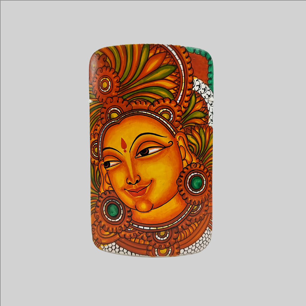 Bamboo Mural Lakshmi Painting - 6 in x 4.5 in
