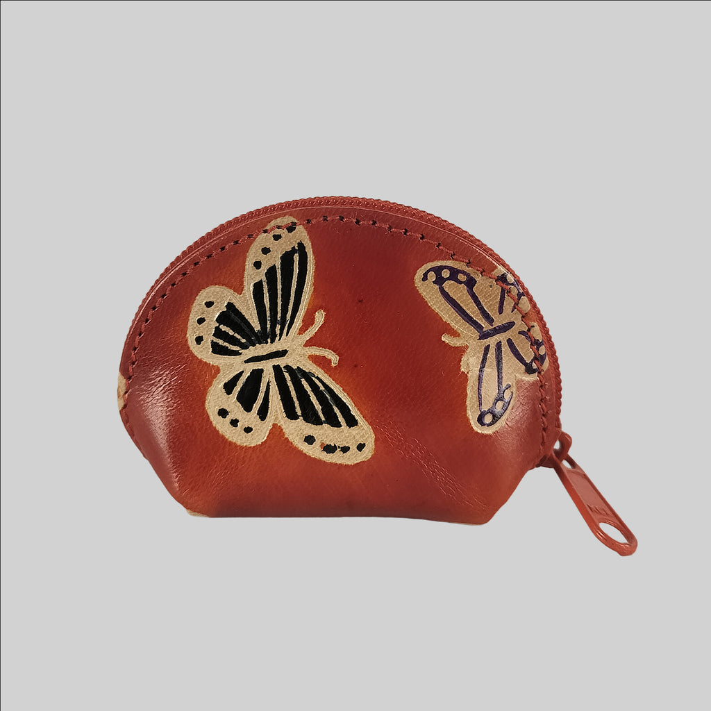 Shanti Niketan Leather Tiny Coin Pouch