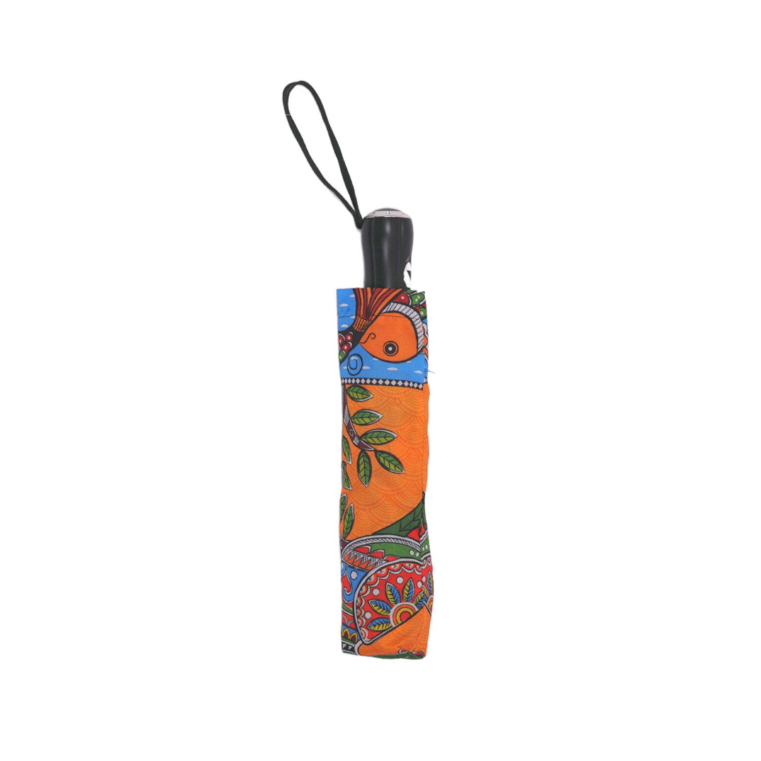 The Bombay Store Madhubani Digital Printed Umbrella (3-Fold)