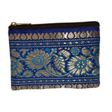 Load image into Gallery viewer, Coin Pouch with Brocade Border