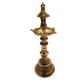 Load image into Gallery viewer, Brass Peacock Deepak with Stand 12 in