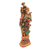 Load image into Gallery viewer, Brass Radha Double Mala Stone Work 29 In