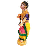 Load image into Gallery viewer, Doll Dancer Bharatnatyam Standing 9 in (Assorted Colours)