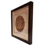 Load image into Gallery viewer, Om Wooden Art Frame 12 x 12 in