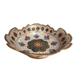 Afbeelding in Gallery-weergave laden, Brass Bowl with Meenakari Work 6 in