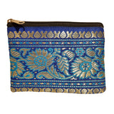 Load image into Gallery viewer, Coin Pouch with Brocade Border