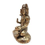 Load image into Gallery viewer, Brass Sitting Shiva with Trishul 12 in
