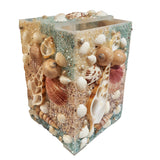 Load image into Gallery viewer, Lamp with Seashell Work in Square Shape