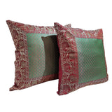 गैलरी व्यूवर में इमेज लोड करें, Art Silk Cushion Cover 16 x 16 in - Set of 2 (Assorted Colour &amp; Design)