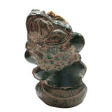 Afbeelding in Gallery-weergave laden, Brass Baby Ganesh in Green Antique Finish 12 in