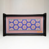 Load image into Gallery viewer, Ajrakh Rectangle Mini Tray with Matte Finish (Indigo)
