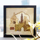 Afbeelding in Gallery-weergave laden, Mumbai Monuments Wood Art Frame 10 in x 10 in