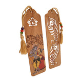 Load image into Gallery viewer, Wooden Bookmark Radha Krishna Set of 2